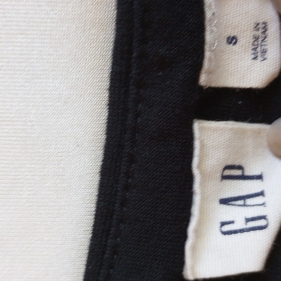 Gap 3/4 Sleeve Ponte Sheath Boatneck Curved Shirttail Hem Dress S Black - Picture 5 of 10